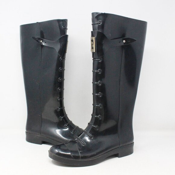 Fendi #TK2672 Rubber Rain Boots Size 38 - Picture 1 of 7